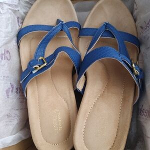 Women's Blue Comfort Sandals